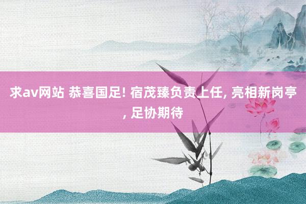 求av网站 恭喜国足! 宿茂臻负责上任, 亮相新岗亭, 足协期待